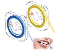 2pcs Dental Polishing Strips,Teeth Sanding Grinding Tool, Thickness Tooth File Teeth Abrasive Finishing Strips for Chipped Teeth Sandpaper Clean,Professional & Home Use (Yellow, Blue) (2, blue,yellow)