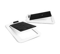 2pcs Desktop Speaker Stands For Medium Bookshelf Speakers & Mid-Size 3”-4” For Edifier MR4 MR3 MR3BT White Desk Setup Supplies(WHITE)