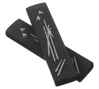 2pcs Desktop Stone Paperweight Mini Letterweight for Students Black