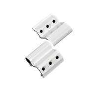 2pcs Detachable Aluminium Alloy Broken Bridge Window Hinge Insulation Door Page Furniture Hardware(White-Left)