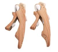 2pcs Detachable Frying Pan Handle for Kitchen Use, 7.5 Inch Wood Color