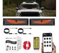 2PCS Devil Eyes Light for Cars, Car Window Flexible LED Display Screen Panel, Dynamic Big Eye Lights for Windshield with APP Control and Remote Controller(13X4inch)