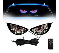 2Pcs Devil Eyes Light for Cars, Dynamic Windshield Led Eyes Light, 11 Modes | USB Scrolling Led Eyes Light Sign with Remote Control, Personalized & Cool Atmosphere, for Car Motorcycle Halloween(D)