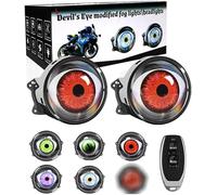 2PCS Devil Eyes Light for Cars, LED Dynamic Car Lights with Switch Control, 6 Adjustable Eye Pattern, 12v HeadlightsCar Accessories for Cars, Motorcycles and Trucks (Lens Type)