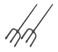 2pcs Devil Fork Halloween Cosplay Prop Abs Black for Stage Performance