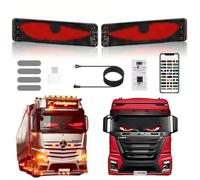 2PCS Devil LED Eyes Car Display Window Screen, Customizable Smart LED Matrix Panel Display Board, Custom Scrolling LED Sign Display for Halloween