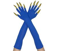 2pcs Devil Scary Long Mittens Corpse Hands Gloves Hand Reapers Gloves for Various Costumes Unisex Halloween Gear