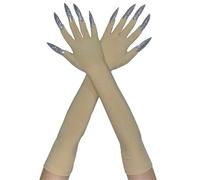 2pcs Devil Scary Long Mittens Corpse Hands Gloves Hand Reapers Gloves for Various Costumes Unisex Halloween Gear