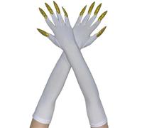 2pcs Devil Scary Long Mittens Corpse Hands Gloves Hand Reapers Gloves for Various Costumes Unisex Halloween Gear