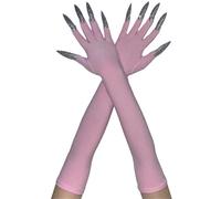 2pcs Devil Scary Long Mittens Corpse Hands Gloves Hand Reapers Gloves for Various Costumes Unisex Halloween Gear