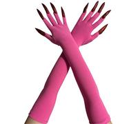 2pcs Devil Scary Long Mittens Corpse Hands Gloves Hand Reapers Gloves for Various Costumes Unisex Halloween Gear