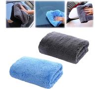 2Pcs Dialed Drying Towel 1600 GSM,Dialed Car Care Drying Towel,The Large Premium Microfiber Drying Towel,1600 GSM for Cars Trucks,Super Absorbent Detailing Cleaning Cloth,Microfiber Towels