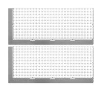2pcs Diamond Art Mesh Ruler Stainless Steel for DIY Painting 1020 | Precision Positioning Stencil, Anti Stick Design, Silver Finish, round Drill Layout Guide for Craft Projects