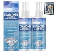 2PCS Diamond Art Sealer Spray,Crystal Art Sealer,Diamond Art Glue,Spray for Art with High Gloss,Durable Strong Seal,Diamond Art Kits,Transparent Traceless Craft Glue,Crystal Art Accessories and DIY