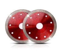 2Pcs Diamond Cutting Discs for Angle Grinder 115mm, Porcelain Cutting Disc, 115mm Diamond Grinding Discs Suitable for Porcelain, Granite, Concrete, Tiles, Bricks & Ceramics