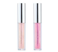 2PCS Diamond Liquid Glitter Shimmer Lipsticks, Glossier Lip Gloss, Lipstick Nude lip gloss metallic Light lipgloss shimmer, Nonstick Cup Metallic Lip Gloss Set Lips Cosmetic for Women Girls (4 & 5)
