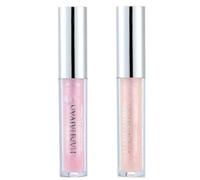 2PCS Diamond Liquid Glitter Shimmer Lipsticks, Glossier Lip Gloss, Lipstick Nude lip gloss metallic Light lipgloss shimmer, Nonstick Cup Metallic Lip Gloss Set Lips Cosmetic for Women Girls (5 & 7)