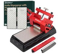 2PCS Diamond Sharpening Stones with Chisel Sharpening Kit, Kalolary Professional Diamond Whetstone Set with Honing Guide Protractor for Chisel Kitchen Outdoor Woodworking Tools (600/1200Grit)