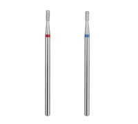 2pcs Diamond Short Blade Nail Polish Bit Set, Pre-treatment Push Riser/Exfoliating Bit