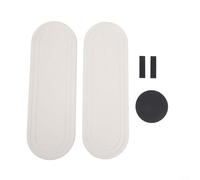 2PCS Diatomite Stone Tray Set with Elevated Silicone Feet for Air Circulation, Strip Groove to Accelerate Drying, and Anti Slip for Sink Organization (C)
