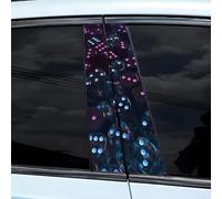 2pcs Dice-style B-pillar Car Decal Sticker for Diy Vehicle Door Post Decoration Pet Material 50 Cm X 25 Cm Fit for Cars and Trucks(F)