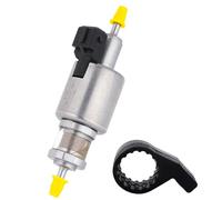 2pcs Diesel Heater Oil Fuel Pump Kit Compatible with Eberspacher Airtronic D2 D4 12V/1KW-8KW Models & All Chinese Diesel Heaters, Low Noise Replacement Fuel Pump Quiet Parts Accessories with Bracket
