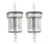 2Pcs Diesel In-Line Fuel Filter Kit,Car Parts Inline Fuel Filter,Seperator Kit Compatible Transparent Diesel Fuel Filter
