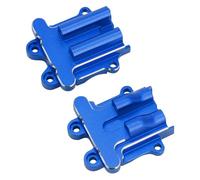 2Pcs Diff Cover Set Aluminum Upgrade Parts for Arrma 1/18 Granite Grom Mega 380 Brushed 4X4 Monster Truck & Typhon Grom Mega 380 Brushed 4X4 Small Scale Buggy (Blue)