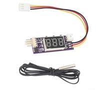2pcs Digital Fan Controller for pwm Module for Desktop Fans DC 8-16V with Thermal Sensor and Noise Reduction Function 3.3A Max(E)