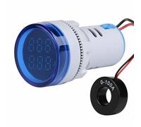 2Pcs Digital LED Panel Voltmeter Ammeter AC 60V-500V 100A Dual Display Red Light For Industrial Power Monitoring And Control Systems