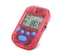 2Pcs Digital Metronome LCD Digital Clip Metronome Tempo Guitar Music Portable Beat Taps Musical Instruments for Piano Guitar Violin Drum (Red)