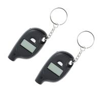 2pcs Digital Tire Gauge with Display, ABS Black | Nighttime Roadside Checks, Accurate Readings for Car Owners and Staff, Nozzle Design, Portable Use