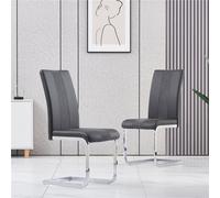 (2pcs) Dinning Chair PU Leather Padded Seat Room Office