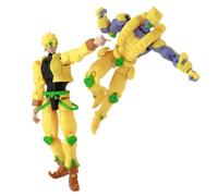 2PCS Dio Brando and The World Figure Anime JJBA Action Figures 3D Multi-Jointed Movable Figure Decoration Gift for Collectors 16CM