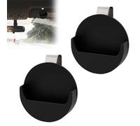 2PCS Dip Can Holder for Car Visor,Black Car Visor Clip Holder,Cigarette Bag Storage Box with Secure Storage,Lightweight Storage Clip for Cars or Belt,for All Vehicles (Black)