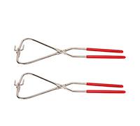 2Pcs Dipping Tong Pottery Tool, Ceramic Glazing Tongs Stainless Steel Pottery Glazing Glaze Tongs with Handle, DIY Clay Art Sculpture for Polymer Industrial Ceramics Tools