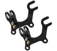 2pcs Disc Brake Adapter Bracket Carbon Steel Black for Rear Bike Frame | Retrofit Mount, Easy Installation for Bicycle Repair, Small Wheel Bike Upgrading, Diyers and Mechanics