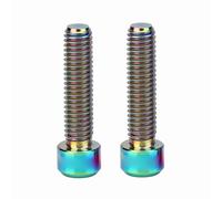 2Pcs Disc Brake Bolts,Alloy M6 X 25mm Screw Bolts for Mountain Cycle Disc Brake Caliper (Colorful)