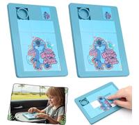 2Pcs Disney Stitch Sliding Puzzles 12cm, Handheld Brain Teaser Travel Toys for Kids 3+ Years, 16 Piece Educational Puzzles, Fine Motor Skill Toys, Party Bag Fillers & Gifts