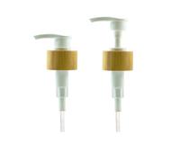 2Pcs Dispenser Pump Head Plastic Lotion Dispenser Bamboo Pump Head Replacement for Kitchen Bathroom Shampoo Pump Dispenser
