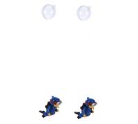 2pcs Diver Aquarium Ornaments Floating Fish Tank Decorations Blue Plastic Accessories for Betta Fish Tanks Unique Visitor Decor