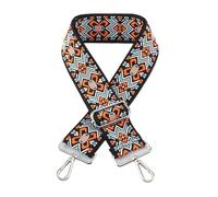 2pcs DIY Long 5CM Wide Shoulder Strap Replaceable Handbags Women's Crossbody Accessories Pouch For Canvas Bag(Black,Mix color 07)