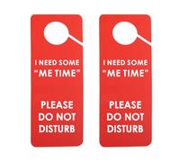 2PCS Do Not Disturb Do Not Disturb Sign Hotel Room Decor Door Sign Work Door Hanger Office Sign (I NEED SOME ME TIME UK)