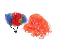 2pcs Dog and Cat Costume Afro Wig with Elastic Band for Small Pets