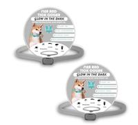 2PCS Dog Collars, Adjustable Luminous Collar for Dogs, Waterproof Soft Comfortable Collar with 32 Weeks Protection for Small Medium Large Dogs