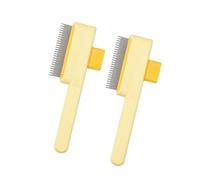 2PCS Dog Comb SelfCleaning Systems Hair Comb For Removing Tangles And Loose Furs Efficient Cats Grooming Accessories Hair Brush Detangling Shedding
