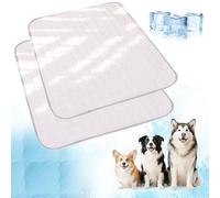 2PCS Dog Cooling Mat, 2025 New Cooling Mat for Dogs, Pet Coolings Mat,Pet Cool Mat Ice Silk Cushion,Washable Coolings Mats for Dogs Cats,Cool Mats for Dogs Cats in Hot Summer (2PCS Pink, L- 60x75cm)