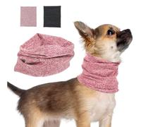 2Pcs Dog Ear Muffs Noise Protection, Ear Muffs Noise Protection Calming, Cat Neck and Ears Warmer Headwear for Comfort, Dog Ear Protector,Dog Happy Hoodie, Dog Happy Hoodie for Calming(Black & pink)