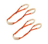 2Pcs Dog Hind Leg Support Harness Portable Adjustable Strap Velvet Webbing Sling for Dog Hind Leg Care (Orange)