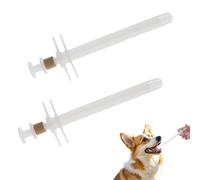 2Pcs Dog Pill Dispenser Soft and Safe Material Pet Medicine Dispenser Reusable of Dog Pill Popper This Works for Dogs Cats and Other Small Pets Whether at Home or on the Go